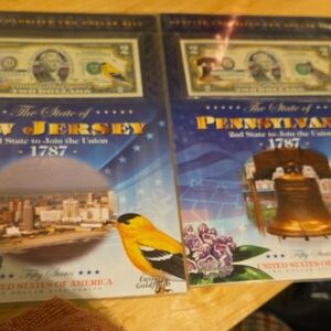 New Jersey and Pennsylvania Commemorative Sets